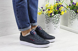 Підліткові,жіночі кросівки Reebok Workout темно сині, фото 2