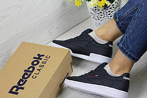 Підліткові,жіночі кросівки Reebok Workout темно сині, фото 2