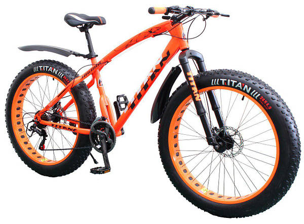 Фэтбайк Green Bike Ягуар 26 черно красный