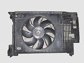 Дифузор вентилятора радіатора Меган 2 RS 2.0 DCI в зборі з вентилятором і мотором б/у