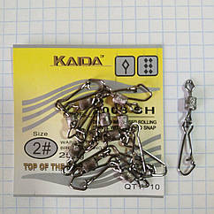 Карабін із вертлюгом Kaida # 2