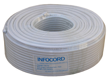 F690BV White INFOCORD (100 м)