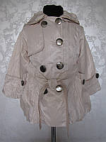 Плащ для дівчаток із капюшоном 110,116,122,128,134 зросту