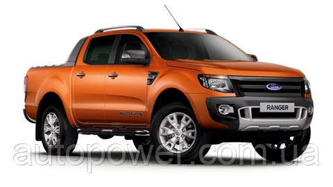 Фаркоп на Ford Ranger (бампер дуга) 2012- (цельнолитой буксировочный крюк) - фото 1 - id-p619037624