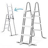 Басейн Intex 26722 каркасний Ø 427 х 107 насос 3785 л/г, сходи, підстилка, тент, фото 8