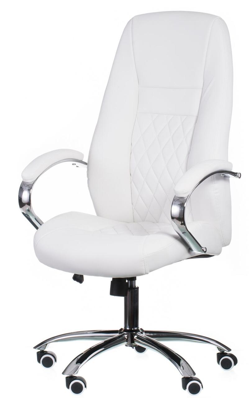 Крісло офісне комп'ютерне біле Alize white оббивка шкірозамінників Special4You, стильне офісне крісло білого кольору, фото 1