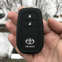 Силиконовый чехол для ключа Toyota Tundra RAV4 Highlander Land Cruiser Camry Avensis Verso Hilux Corolla Черный