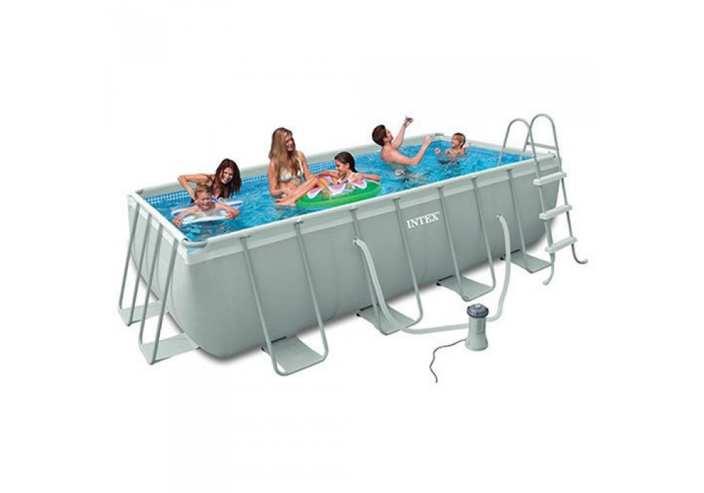 Басейн каркасний Intex 26784, 300-175-80 см, фільтр-насос, сходи