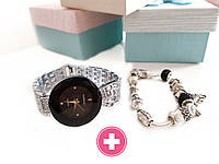 Женские часы В стиле Baosaili +  браслет Pandora в подарок
