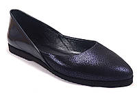 Женская обувь больших размеров балетки Scara V Lack Violet Leather by Rosso Avangard BS фиолетовые