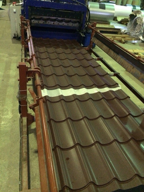 виробництво металлочерепиці коричневою