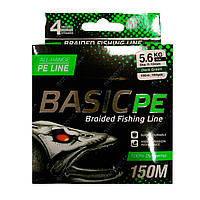 Шнур Select Basic PE 150 метров Dark Green 0.12 мм 5.6 кг