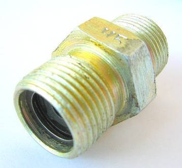 Клапан гідросистеми сповільнюючий Н 036.65.000-04 (різьба M20*1.5-M20*1.5 ключ 24), фото 3