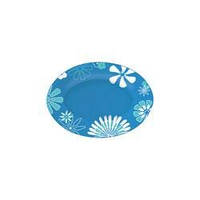 Блюдо овальне Luminarc Graphic blue flowers 22см