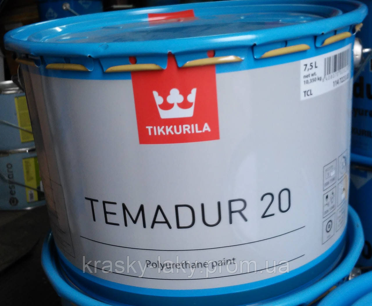 Фарба Temadur 20 Tikkurila Темадур по металу атмосферостійка 7,5 л + 1,5 л затверджувач