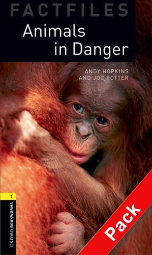 Книга англійською мовою OBWL Factfiles 1: Animals in danger + CD (2 ed), фото 1