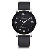 Модний жіночий наручний годинник із великим циферблатом і сірим ремінцем <unk> 80613-2, фото 4