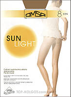 Ультратонкие прозрачные колготки OMSA Sun Light 8