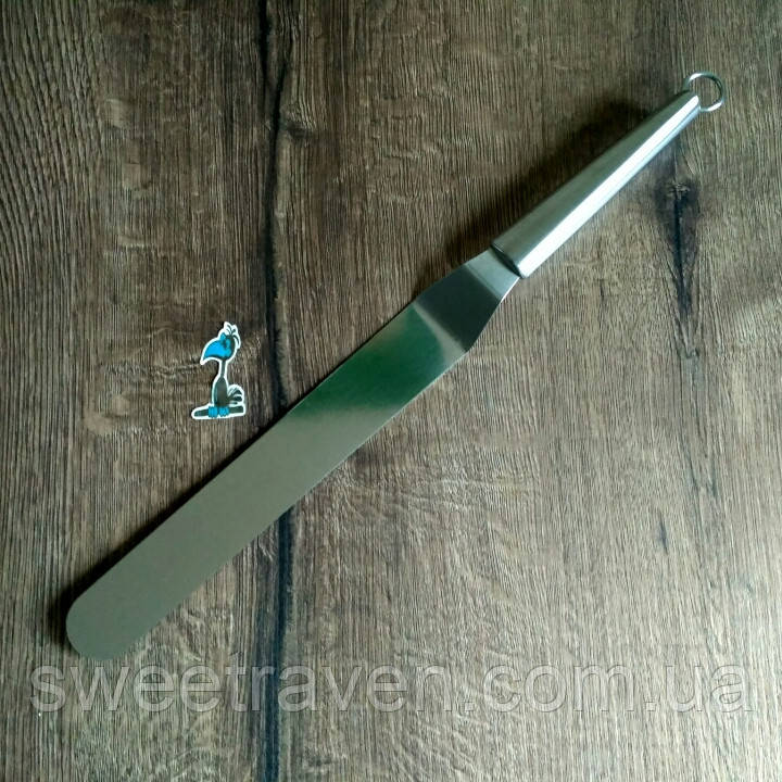 Шпатель металевий вигнутий 21 см., фото 1