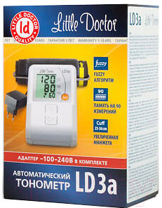 Тонометр Little Doctor LD-3a автоматичний на плече з адаптером гарантія 5 років