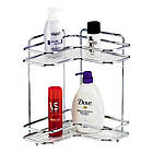 Полиця для ванної 2-ярусна кутова  Besser 35*26*26 см A0429E, фото 3