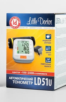 Тонометр Little Doctor LD-51U автоматичний на плече з адаптером гарантія 5 років
