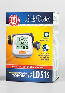 Мовець тонометр Little Doctor LD-51S автоматичний на плече з адаптером гарантія 5 років