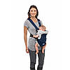 Ерго рюкзак-кенгуру Chicco Soft & Dream блакитний, для новонароджених, нагрудна переноска для дитини., фото 6