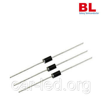 FR157 діод високоефективний (1.5A 1000V 500ns) DO-15