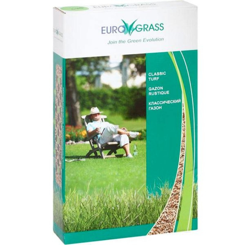 Классический газон смесь трав 2.5 кг Euro Grass - фото 1 - id-p889647316