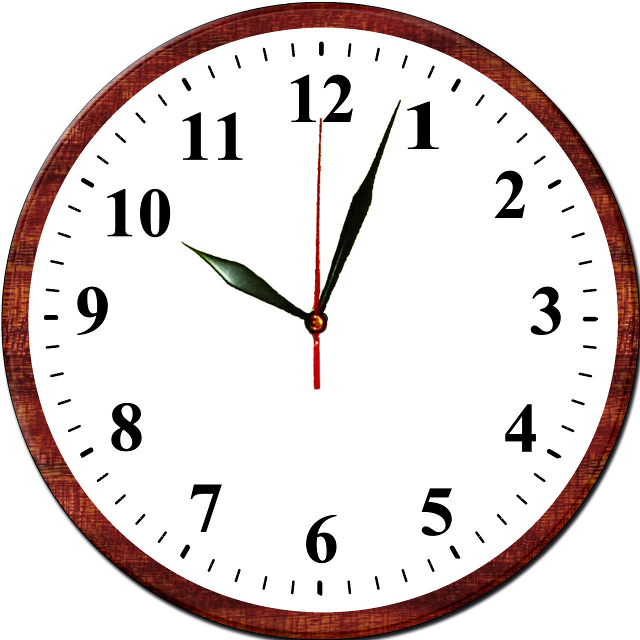 настенные часы МДФ круглые "Classic" орех - фото 1 - id-p81535650