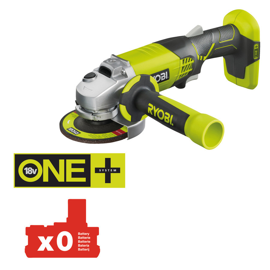 Акумуляторна кутова шліфувальна машина R18AG-0 RYOBI ONE+