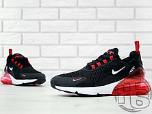 Чоловічі кросівки Nike Air Max 270 Black White Red AH8050-016, фото 4