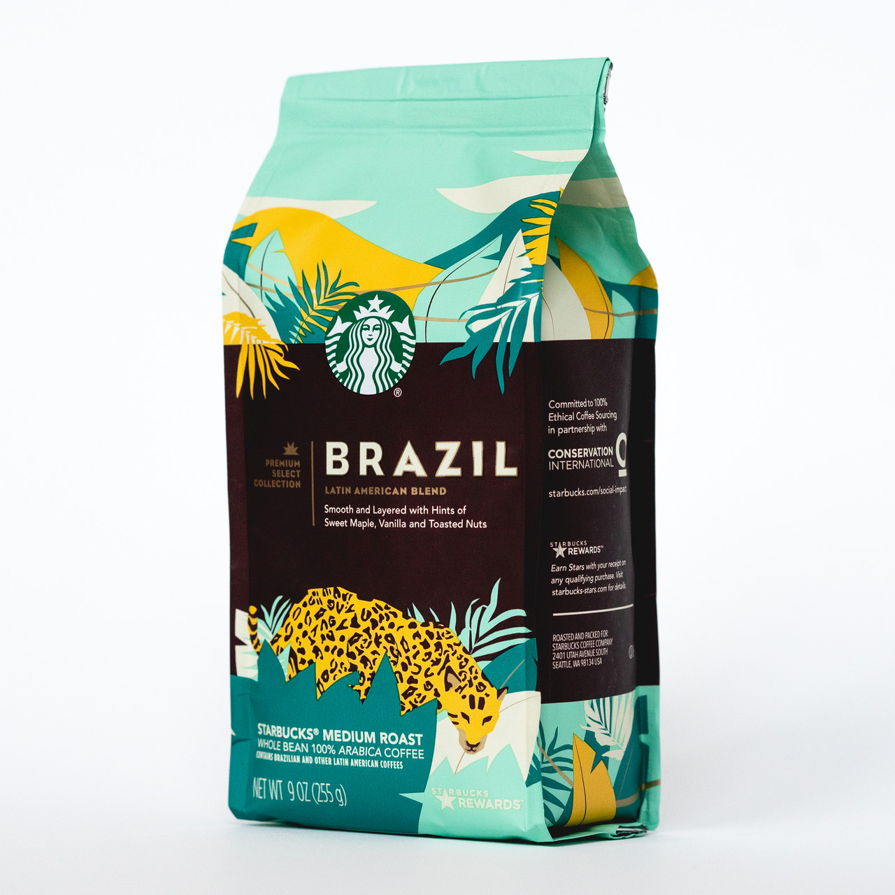 Кава в зернах Starbucks Brazil Single Origin 255 грамів, США, фото 1
