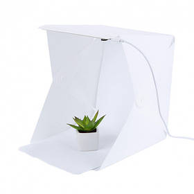 Photobox RIAS з LED підсвічуванням для предметної макрозйомки 24*23*22 см c чохлом White (3_6372)