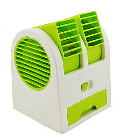 Міні-кондиціонер вентилятор Mini Fan RIAS HB-168 Green (3_6889)