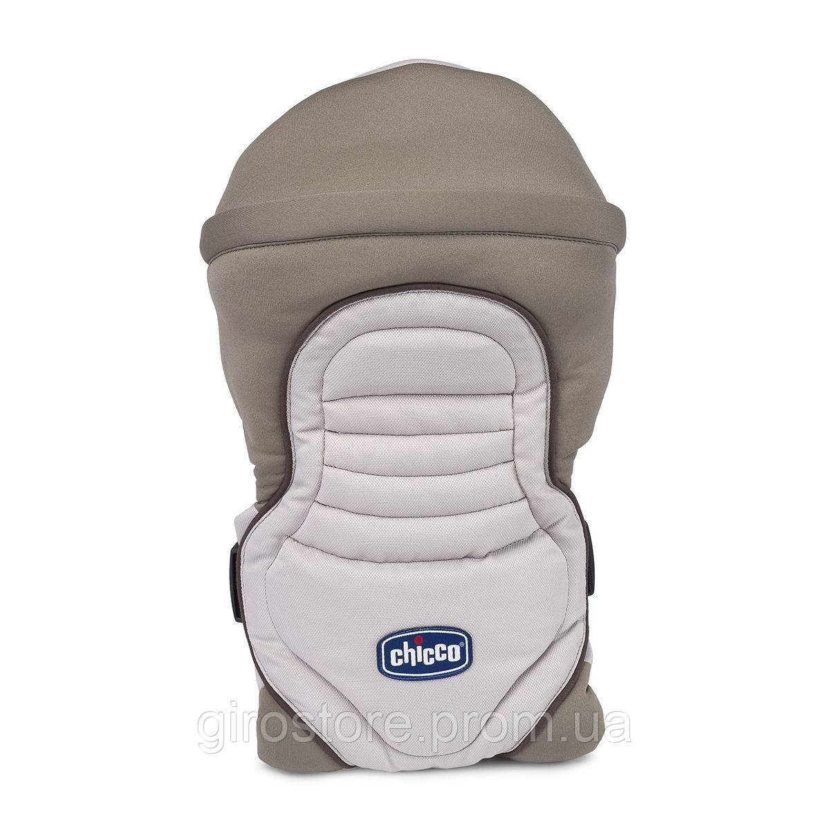 Ерго рюкзак-кенгуру Chicco Soft & Dream grey, для новонароджених, нагрудна переноска для дитини.