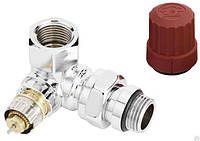 Клапан термостатический трёхосевой серии RA-NCX угловой, правый, хром, DANFOSS, 013G4239