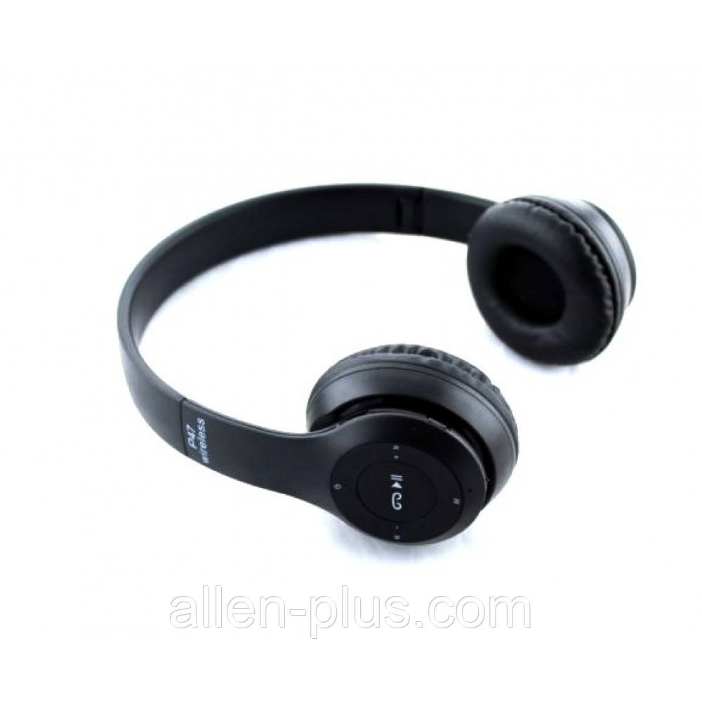 Навушники безпровідні Bluetooth P47, black