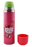 Дитячий металевий термос RIAS Hello Kitty 500мл Pink (3_4483), фото 4