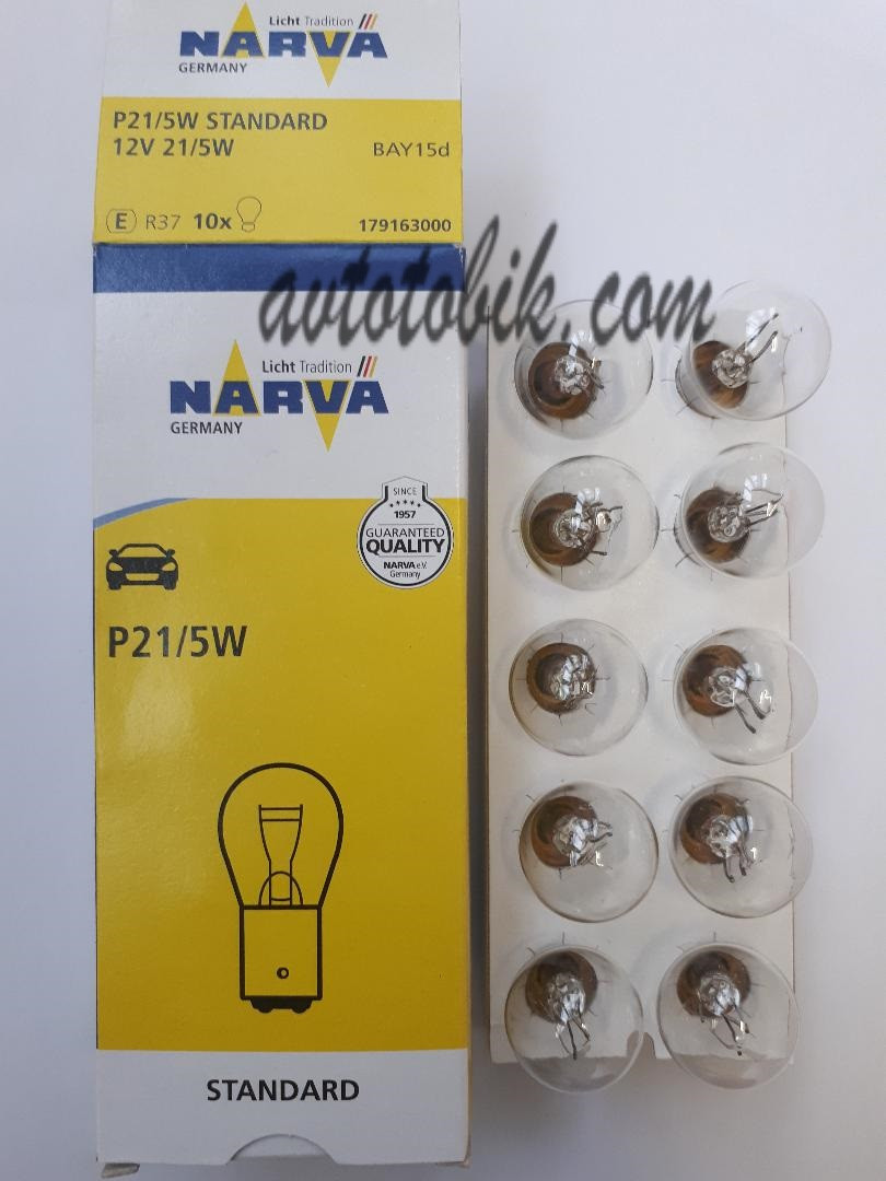 Лампа розжарювання NARVA P21/5W Standart 12 V 21/5 W (1 шт.)