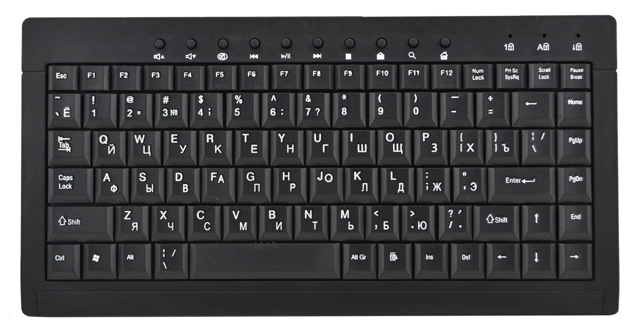 Дротова клавіатура RIAS 838 Mini USB Black (3_6598)