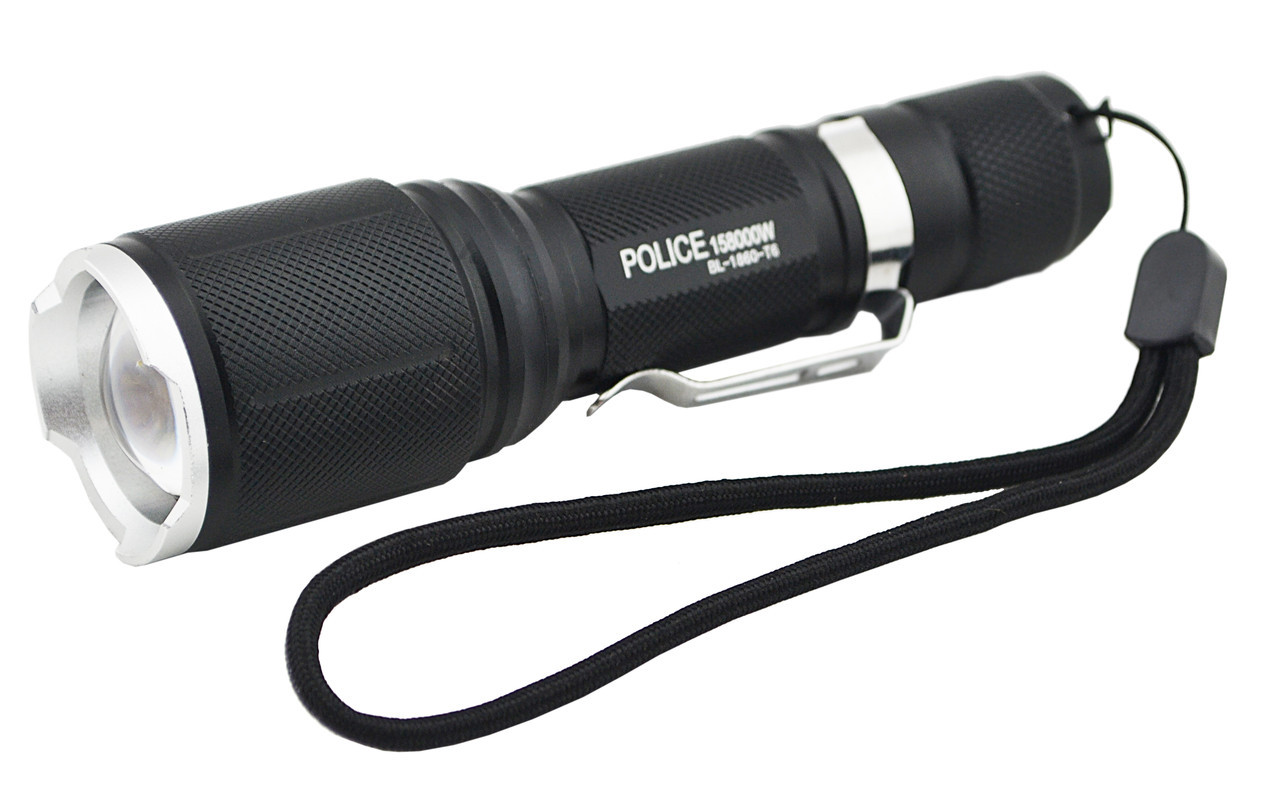 Тактичний ліхтарик Police BL-1860 T6 Black (3_6542), фото 1