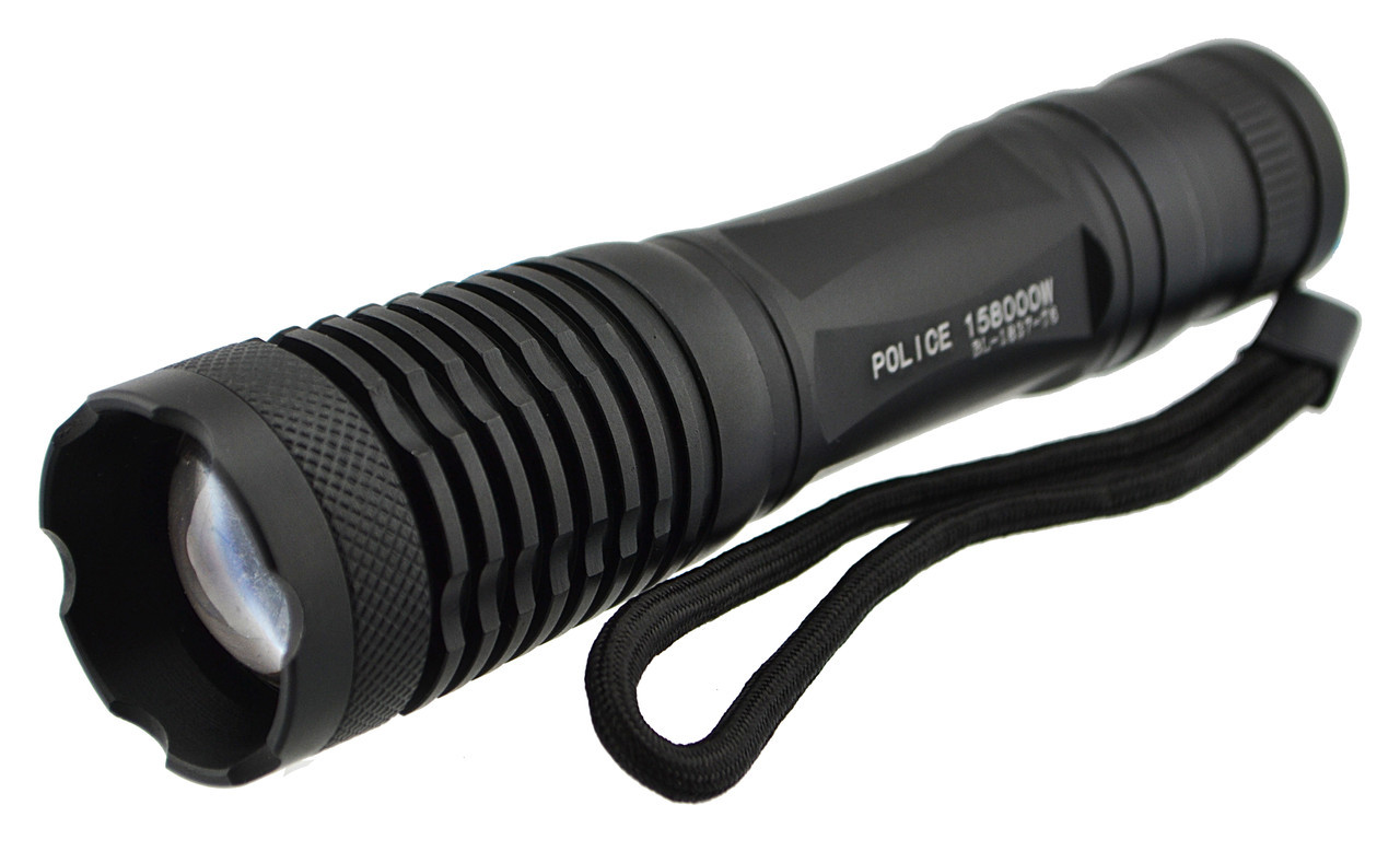 Тактичний ліхтарик Police BL-1837 T6 Black (3_0591)