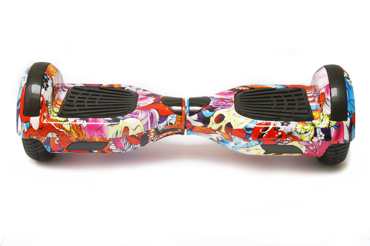 Гироборд 6,5" RIAS Bluetooth з пультом Flowers Graffiti (3_1766)