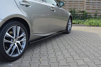 Накладки елерони під пороги Lexus Is III 2013-2016 г.в.