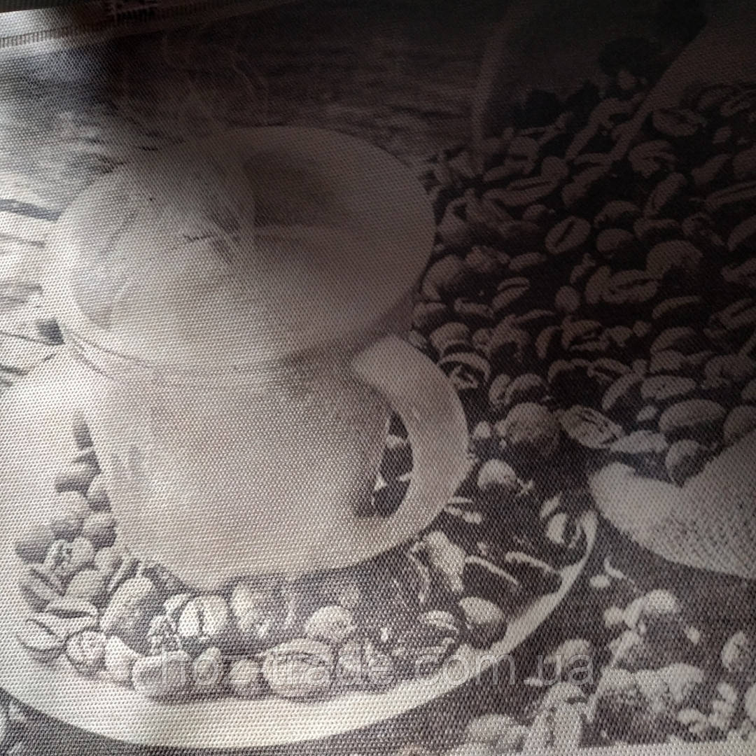 Эко сумка хозяйственная с замочком кофе зерна (спанбонд) - фото 1 - id-p265738625