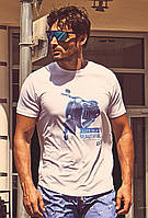 Пляжная футболка для мужчин David DM8-016 46(S) Белый