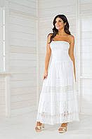 Длинное пляжное платье на резинке Iconique IC8-016 W 42(S) Белый