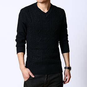 Пуловер-светр із візерунком «косичка»